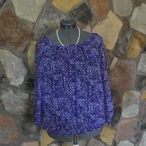 Cathy Daniels Top XL purple